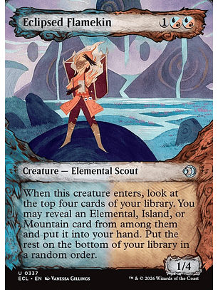 Eclipsed Flamekin (Showcase foil) | Inglés | NM | ECL