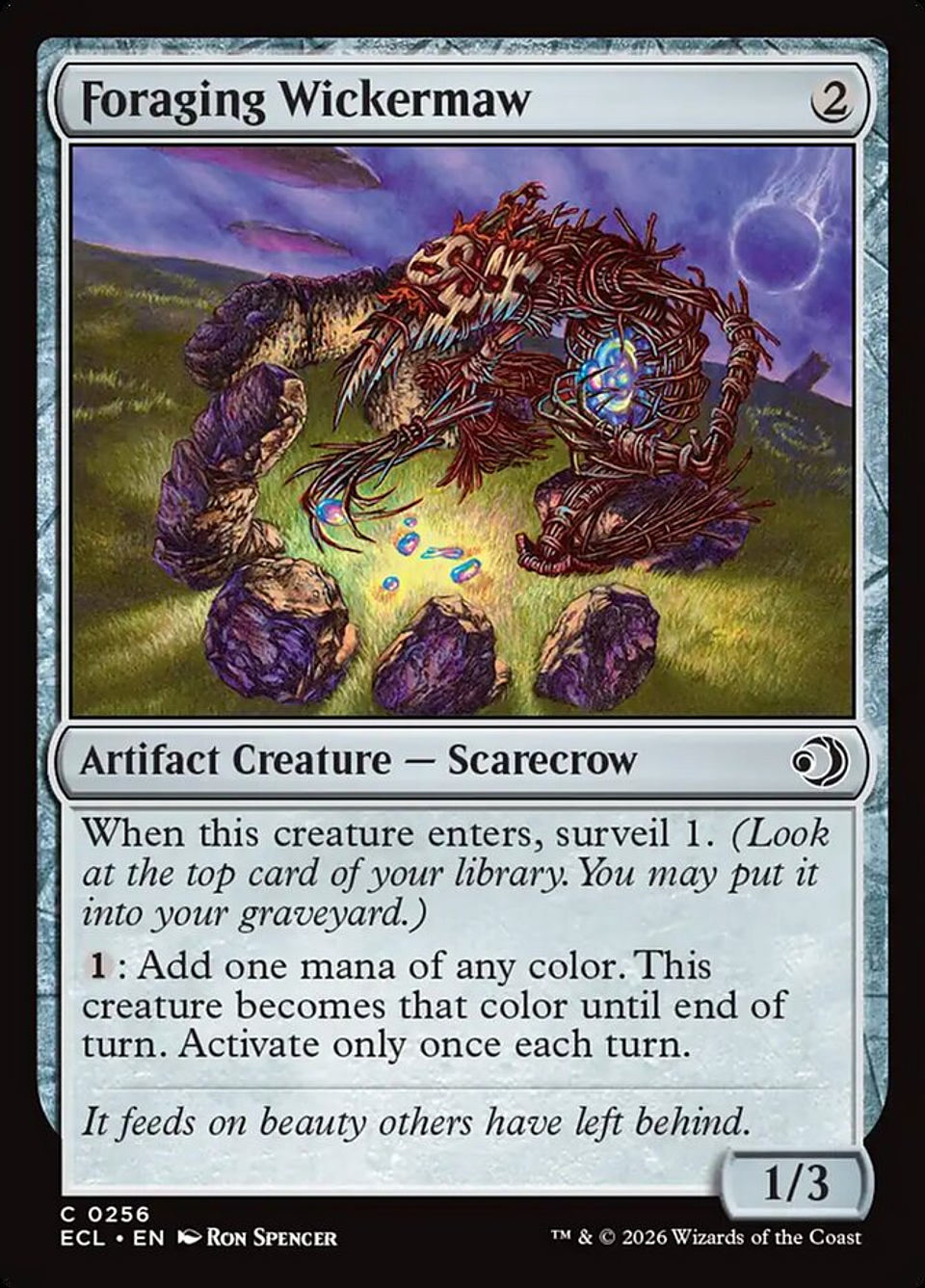 Foraging Wickermaw (foil) | Inglés | NM | ECL 1