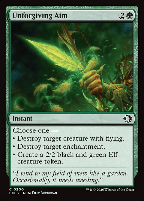 Unforgiving Aim (foil) | Inglés | NM | ECL