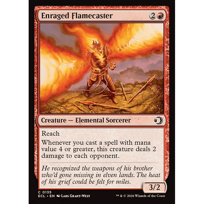 Enraged Flamecaster | Inglés | NM | ECL 1