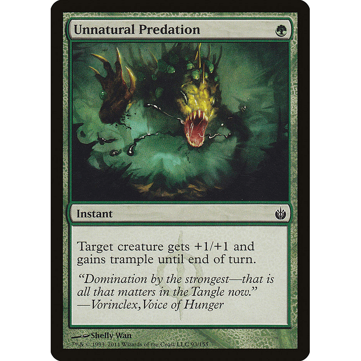 Unnatural Predation | Español | NM | MBS 1