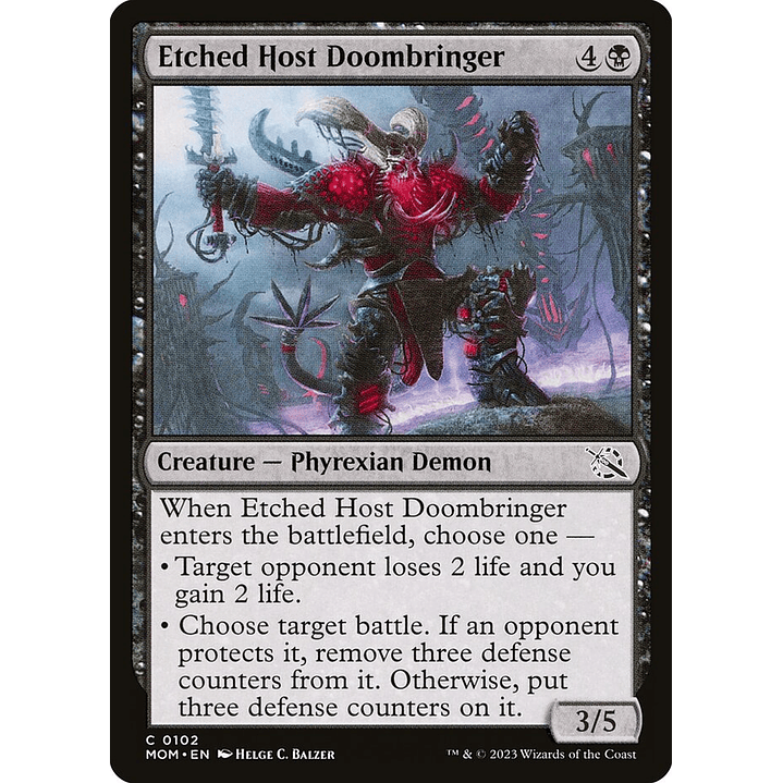 Etched Host Doombringer | Inglés | NM | MOM 1