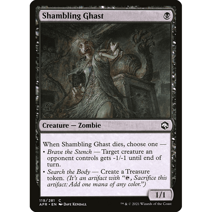 Shambling Ghast (foil) | Inglés | NM | AFR 1
