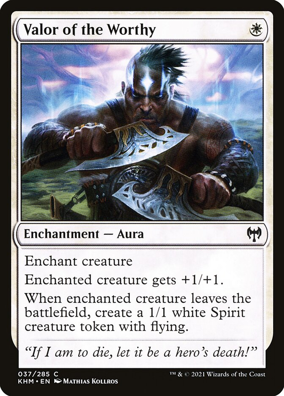 Valor of the Worthy (foil) | Inglés | NM | KHM 1