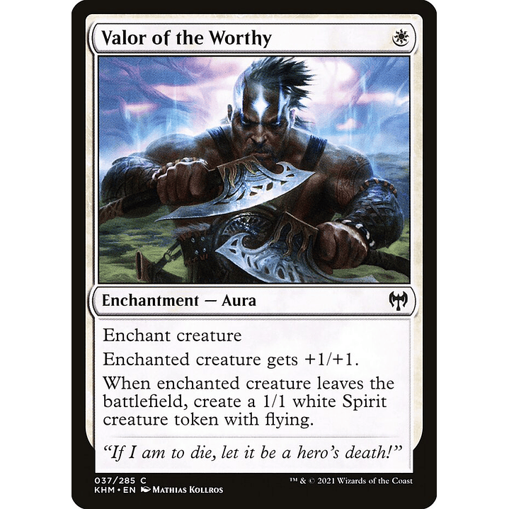 Valor of the Worthy | Inglés | NM | KHM 1