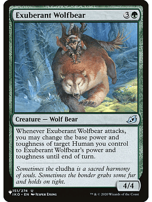 Exuberant Wolfbear | Inglés | NM | PLST