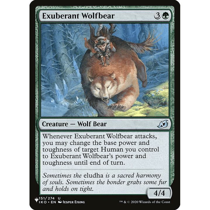 Exuberant Wolfbear | Inglés | NM | PLST 1