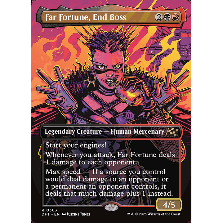 Far Fortune, End Boss (Borderless foil) | Inglés | NM | DFT 1