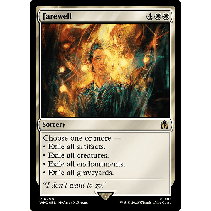 Farewell (Surge foil) | Inglés | NM | WHO 1