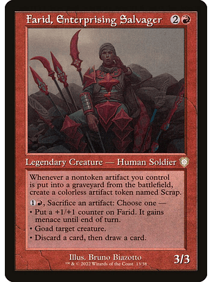 Farid, Enterprising Salvager (Retro Frame) | Inglés | NM | BRC