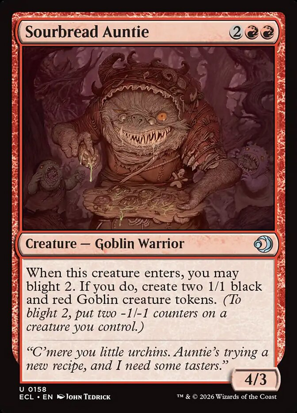 Sourbread Auntie (foil) | Inglés | NM | ECL 1