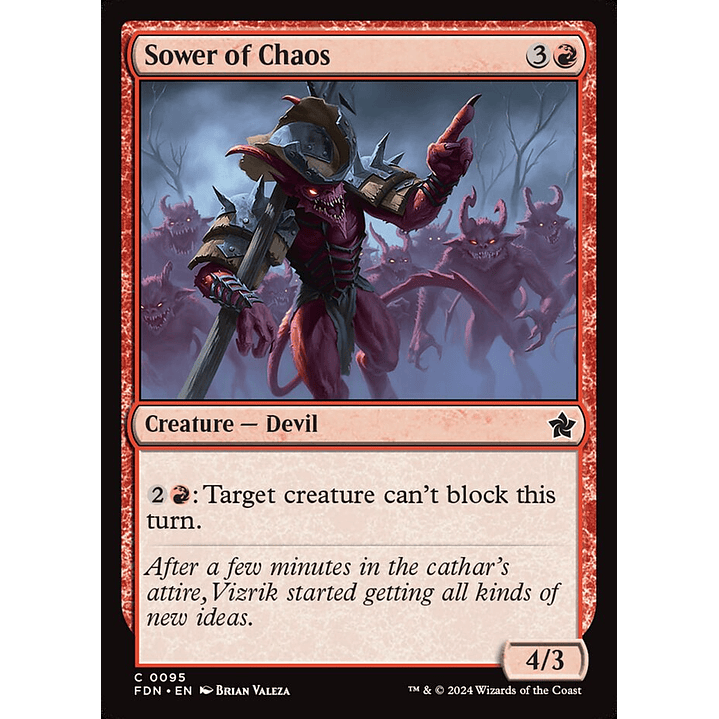 Sower of Chaos | Inglés | NM | FDN 1
