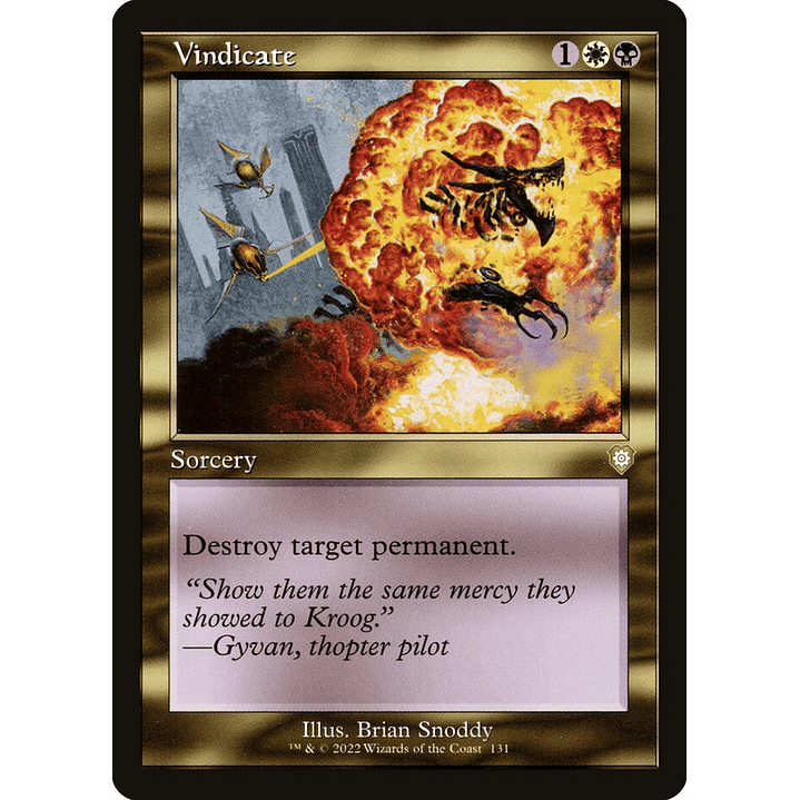 Vindicate (Retro Frame) | Inglés | NM | BRC 1