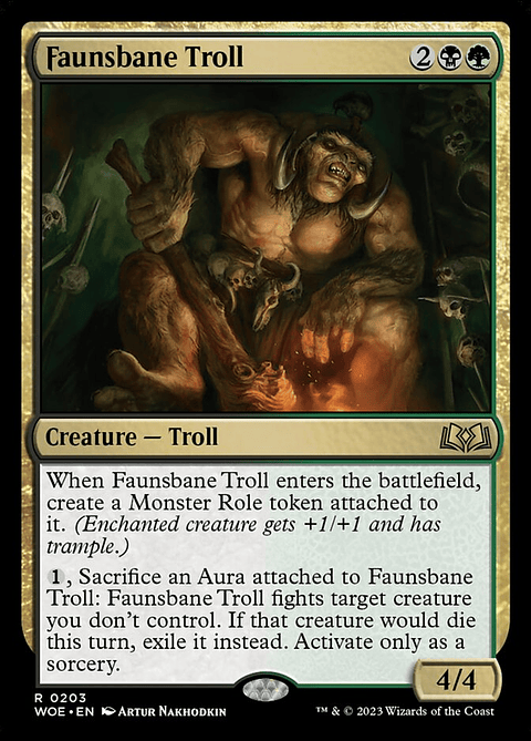 Faunsbane Troll (foil) | Inglés | NM | WOE
