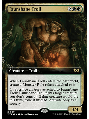 Faunsbane Troll (Extended Art) | Inglés | NM | WOE