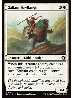 Gallant Fowlknight (foil) | Inglés | NM | ECL
