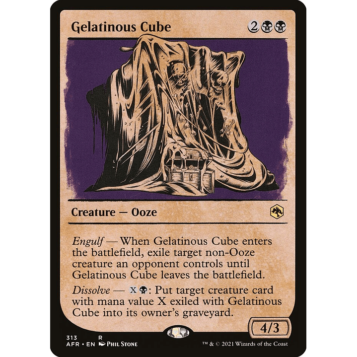 Gelatinous Cube (Showcase foil) | Inglés | NM | AFR 1