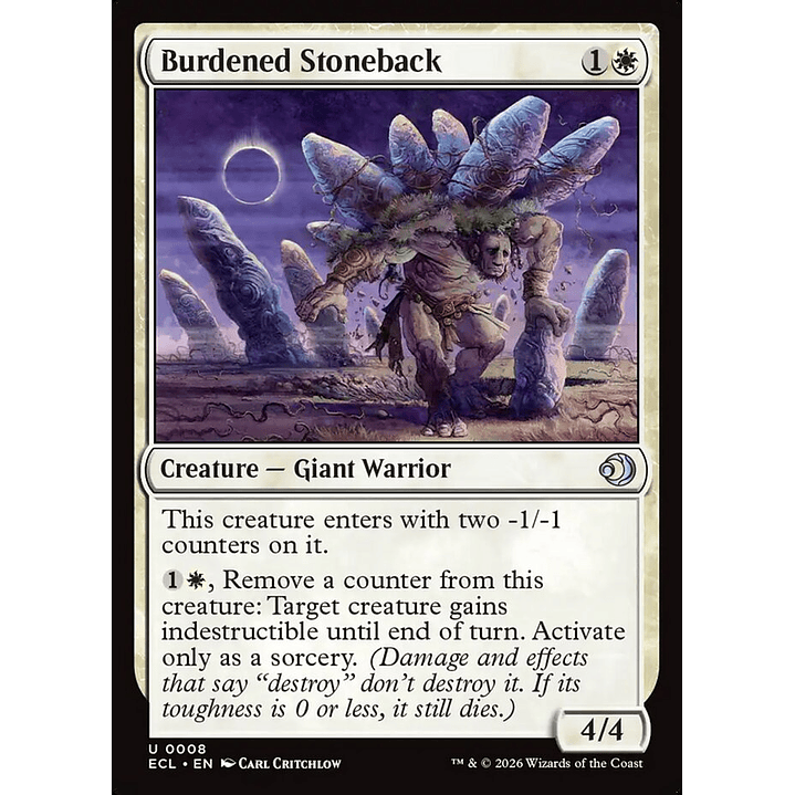 Burdened Stoneback | Inglés | NM | ECL 1