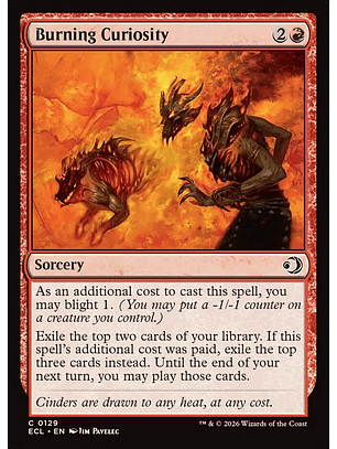 Burning Curiosity (foil) | Inglés | NM | ECL