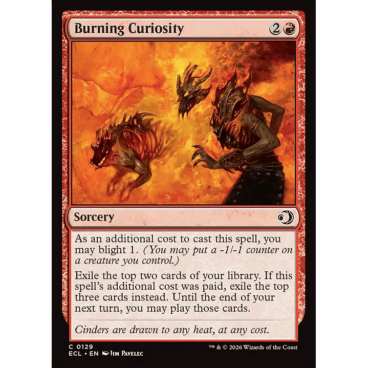Burning Curiosity | Inglés | NM | ECL 1