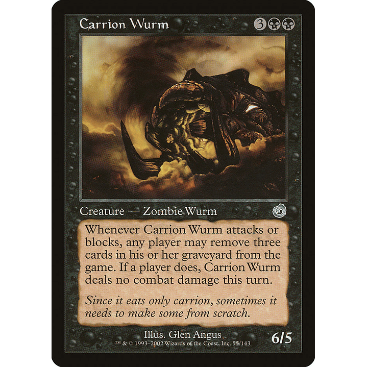 Carrion Wurm (Retro Frame) | Inglés | EX | TOR 1