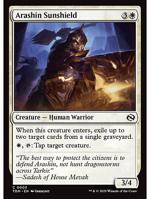 Arashin Sunshield | Inglés | NM | TDM