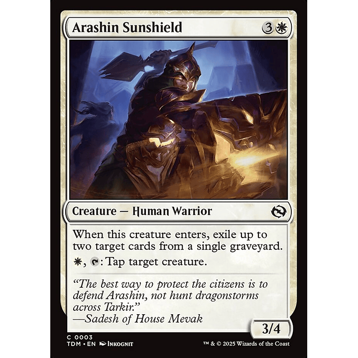 Arashin Sunshield | Inglés | NM | TDM 1