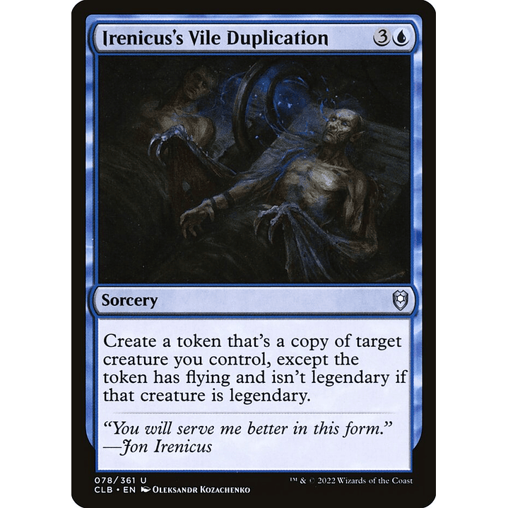 Irenicus's Vile Duplication (foil) | Inglés | NM | CLB 1