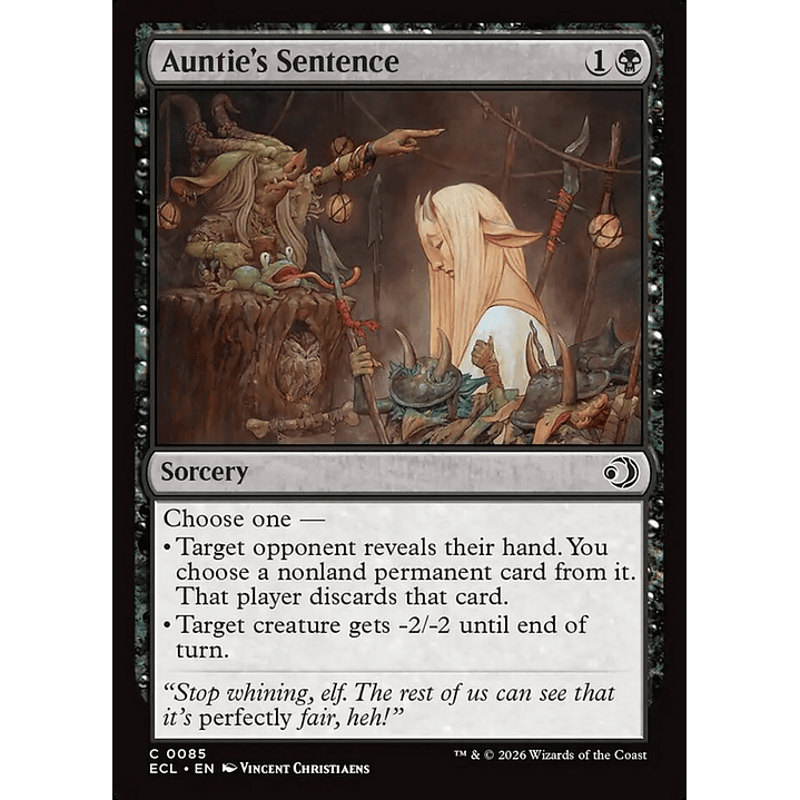 Auntie's Sentence | Inglés | NM | ECL 1