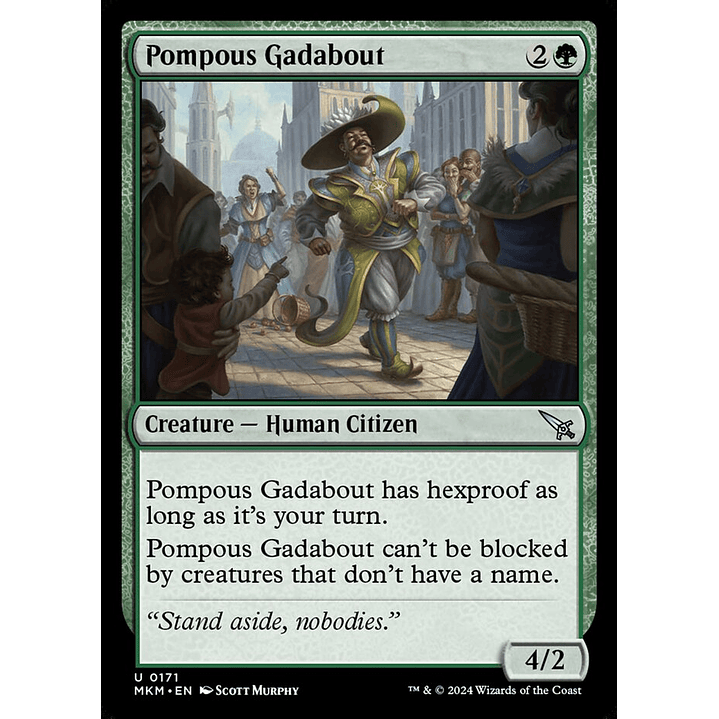 Pompous Gadabout | Inglés | NM | MKM 1