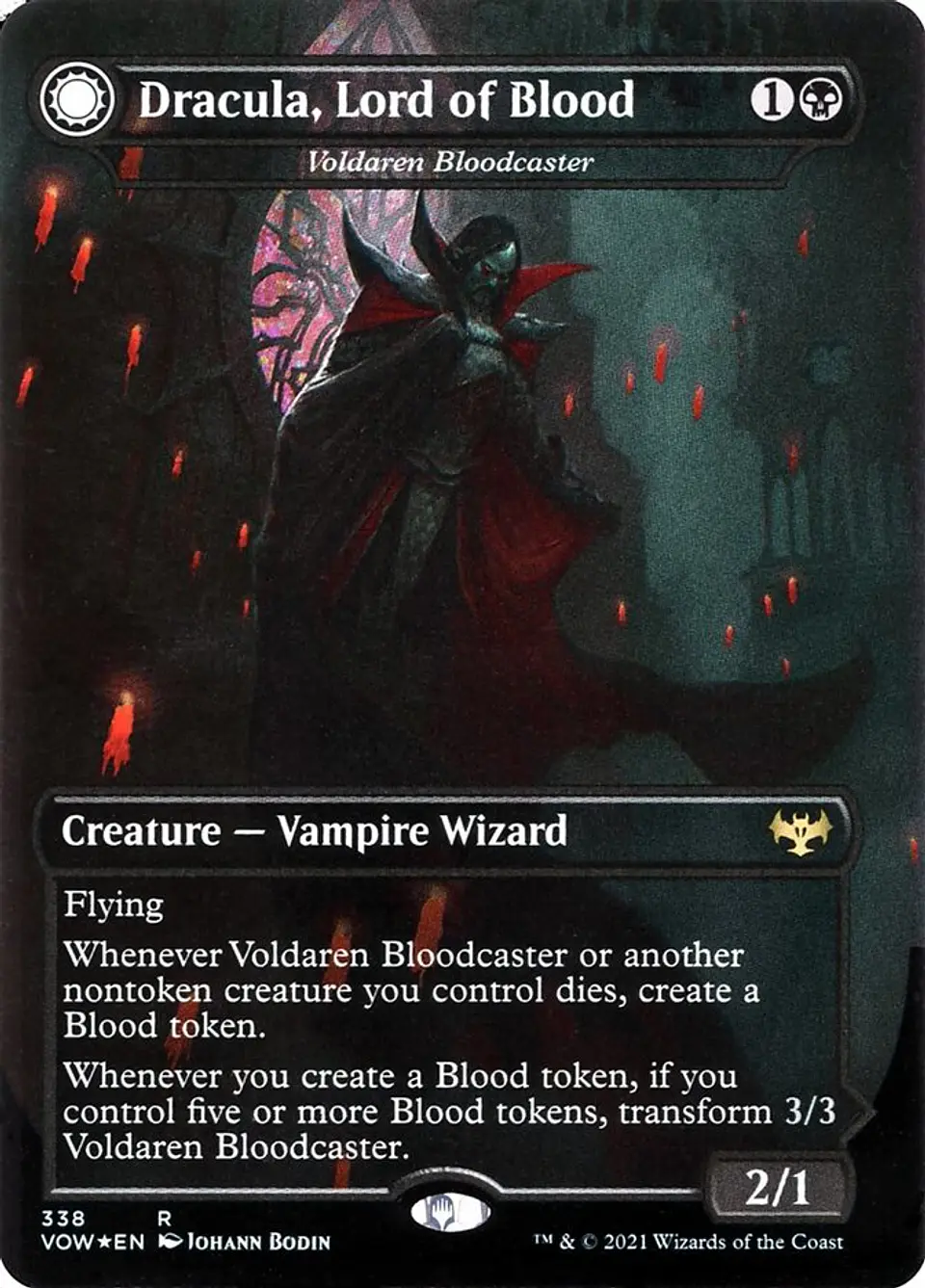 Voldaren Bloodcaster // Bloodbat Summoner (Borderless) | Inglés | NM | VOW 1