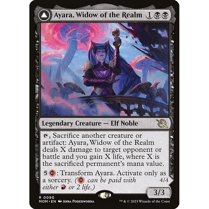 Ayara, Widow of the Realm // Ayara, Furnace Queen | Inglés | NM | MOM 1