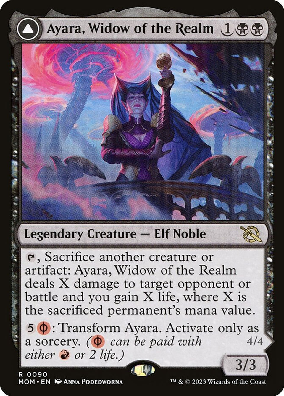 Ayara, Widow of the Realm // Ayara, Furnace Queen | Inglés | NM | MOM 1