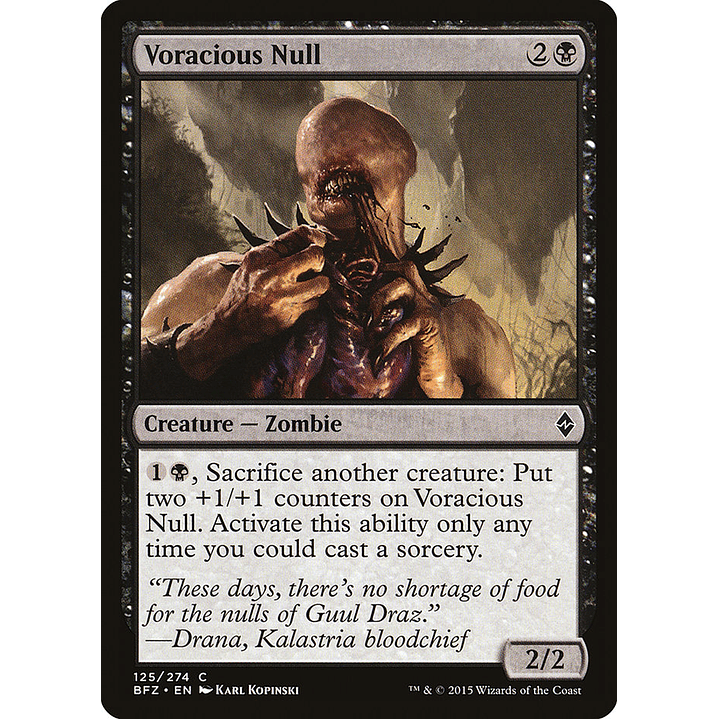 Voracious Null | Inglés | EX | BFZ 1