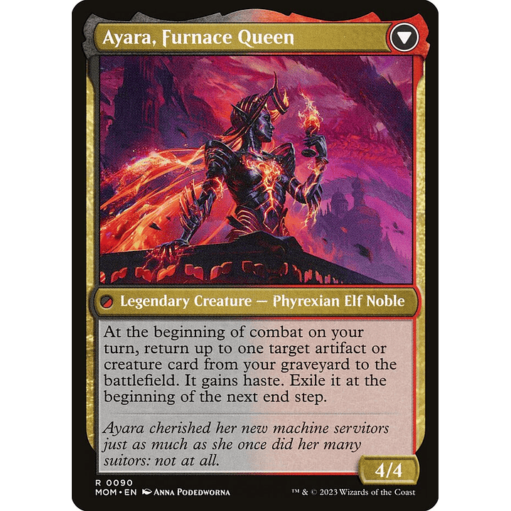 Ayara, Widow of the Realm // Ayara, Furnace Queen | Inglés | NM | MOM 2