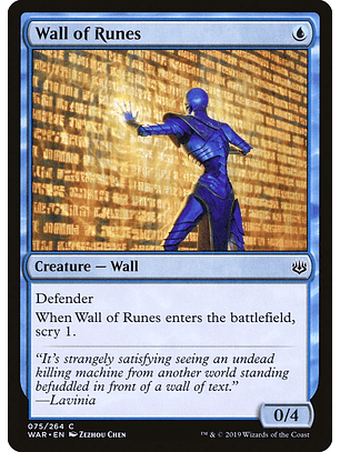 Wall of Runes | Español | NM | WAR