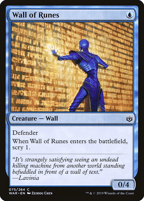 Wall of Runes | Español | NM | WAR