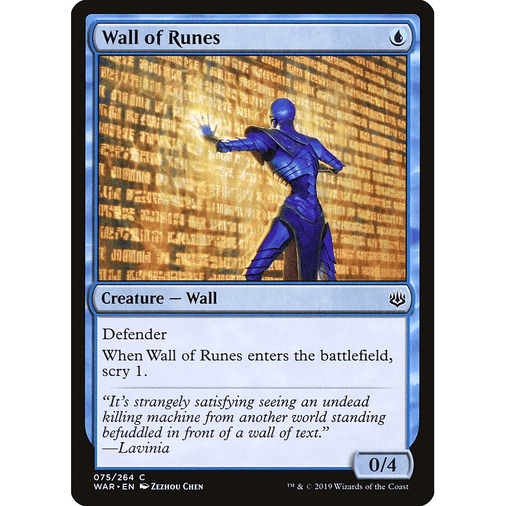 Wall of Runes | Español | NM | WAR 1