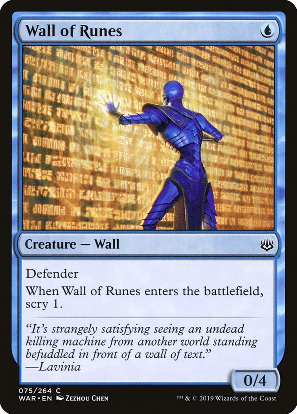 Wall of Runes | Español | NM | WAR 1