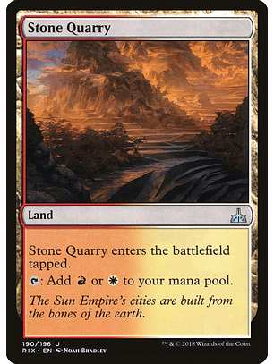 Stone Quarry | Inglés | EX | RIX