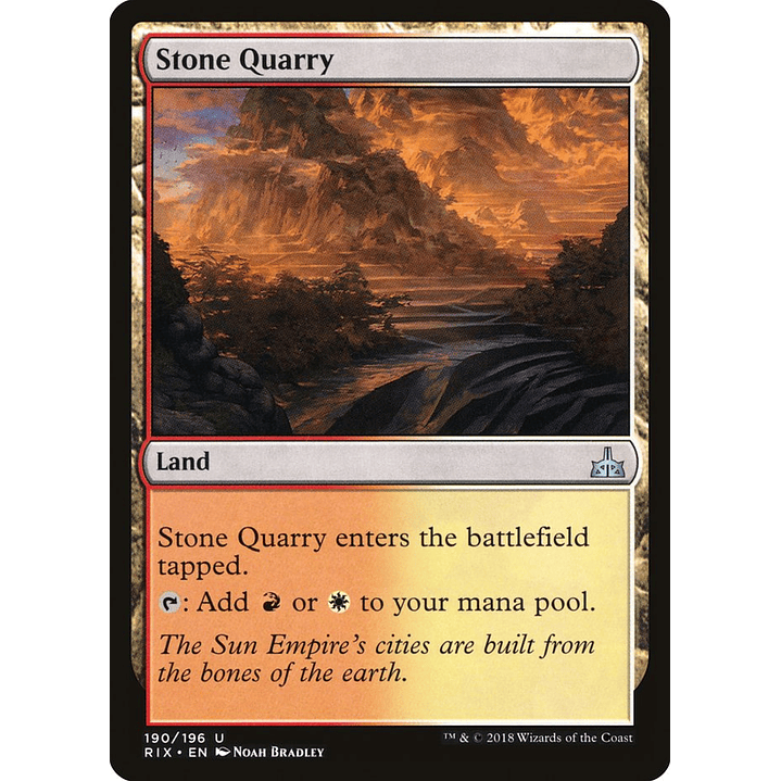 Stone Quarry | Inglés | EX | RIX 1