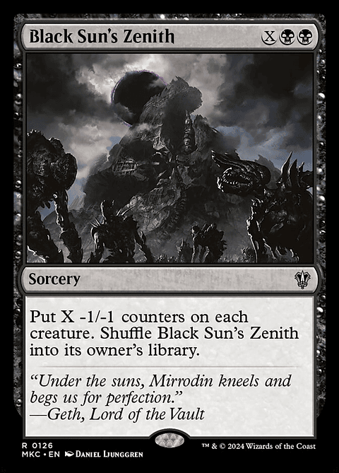 Black Sun's Zenith | Inglés | NM | MKC