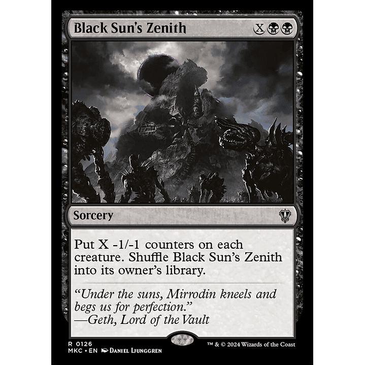 Black Sun's Zenith | Inglés | NM | MKC 1