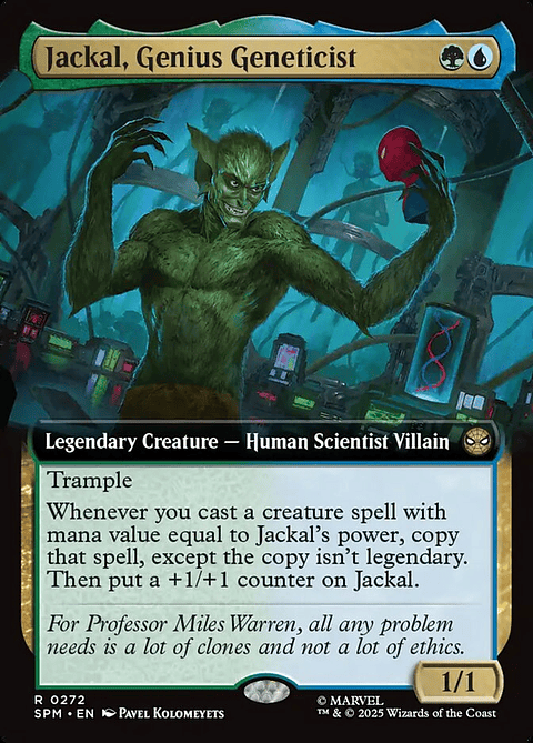 Jackal, Genius Geneticist (Extended Art) | Inglés | NM | SPM