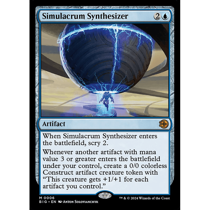 Simulacrum Synthesizer | Inglés | NM | BIG 1