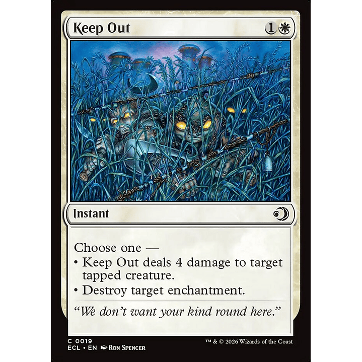 Keep Out (foil) | Inglés | NM | ECL 1