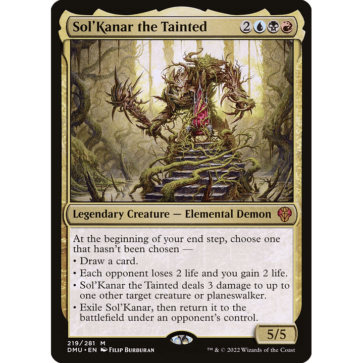 Sol'Kanar the Tainted | Inglés | NM | DMU 1