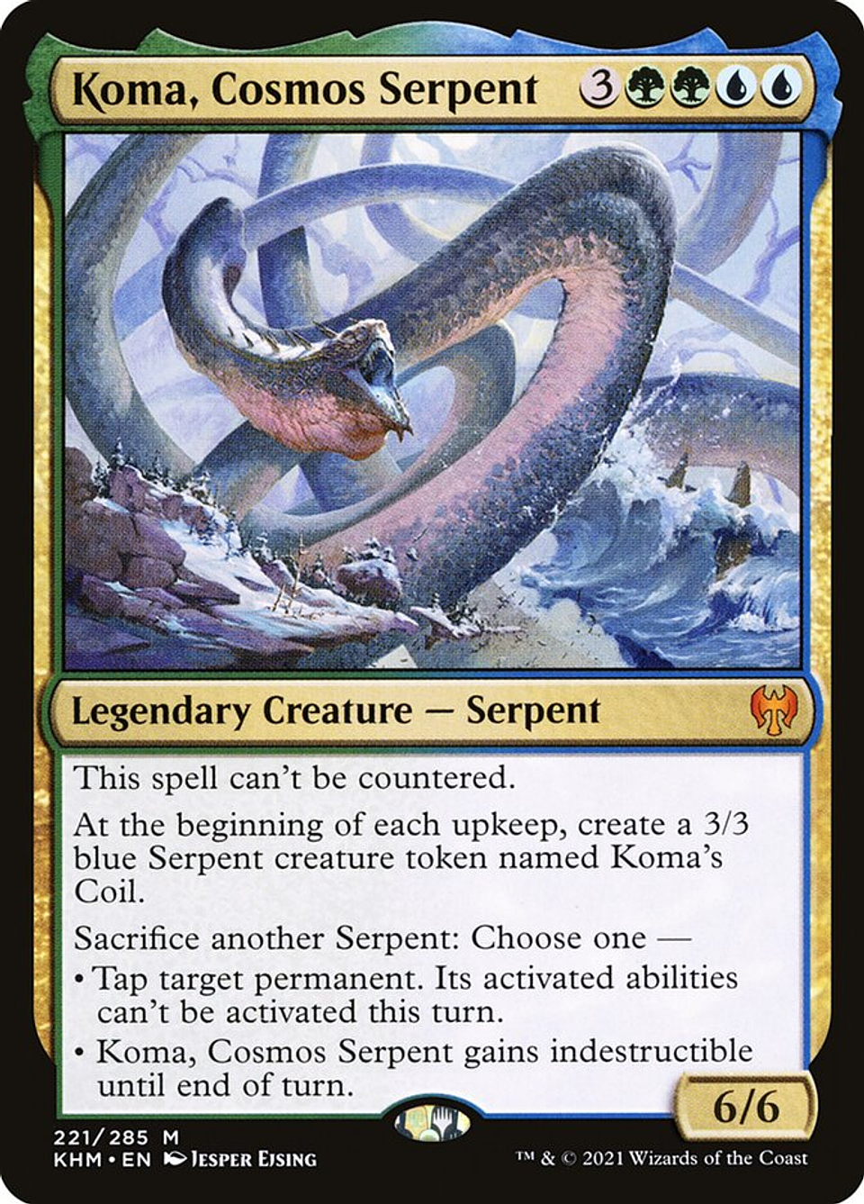 Koma, Cosmos Serpent (foil) | Español | NM | KHM 1
