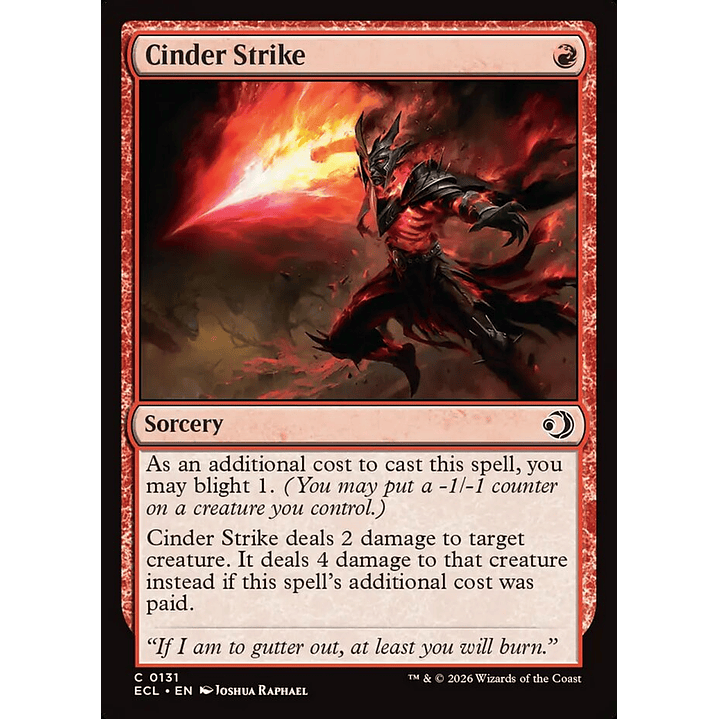 Cinder Strike | Inglés | NM | ECL 1