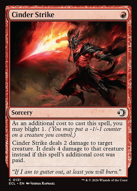 Cinder Strike (foil) | Inglés | NM | ECL